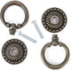 thumbnail image 3 of 6 Pcs Furniture Knobs Ring Cabinet Handle Vintage Cabinet Knobs Drawer Knobs Drawer Cupboard Drawer Pulls Knob for Cabinet Cupboard Dresser Door Cabin, 3 of 5