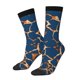 thumbnail image 1 of Balery Giraffe Skin Calcetas Largas con Estampado para Hombre y Mujer – Suaves y Transpirables, Talla Única (US 5-11), 1 of 6