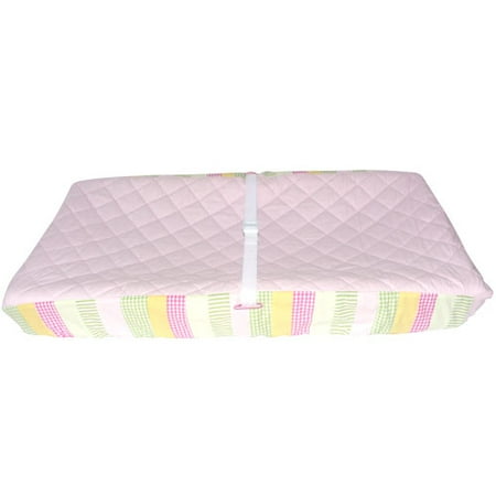 Ticklicious - Claire's Garden Quilted Changing Pad Cover, Girls