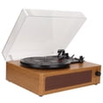 thumbnail image 2 of Sonido de audio del tocadiscos, reproductor de discos de vinilo de 3 velocidades, tocadiscos de vinilo, logre más, 2 of 8
