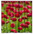 thumbnail image 1 of Cortina de Ducha Flor Roja Impermeable 150x180 cm ABPHQTO, 1 of 2