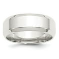 thumbnail image 4 of 925 Sterling Silver 8mm Bevel Edge Band Ring Size 13, 4 of 6