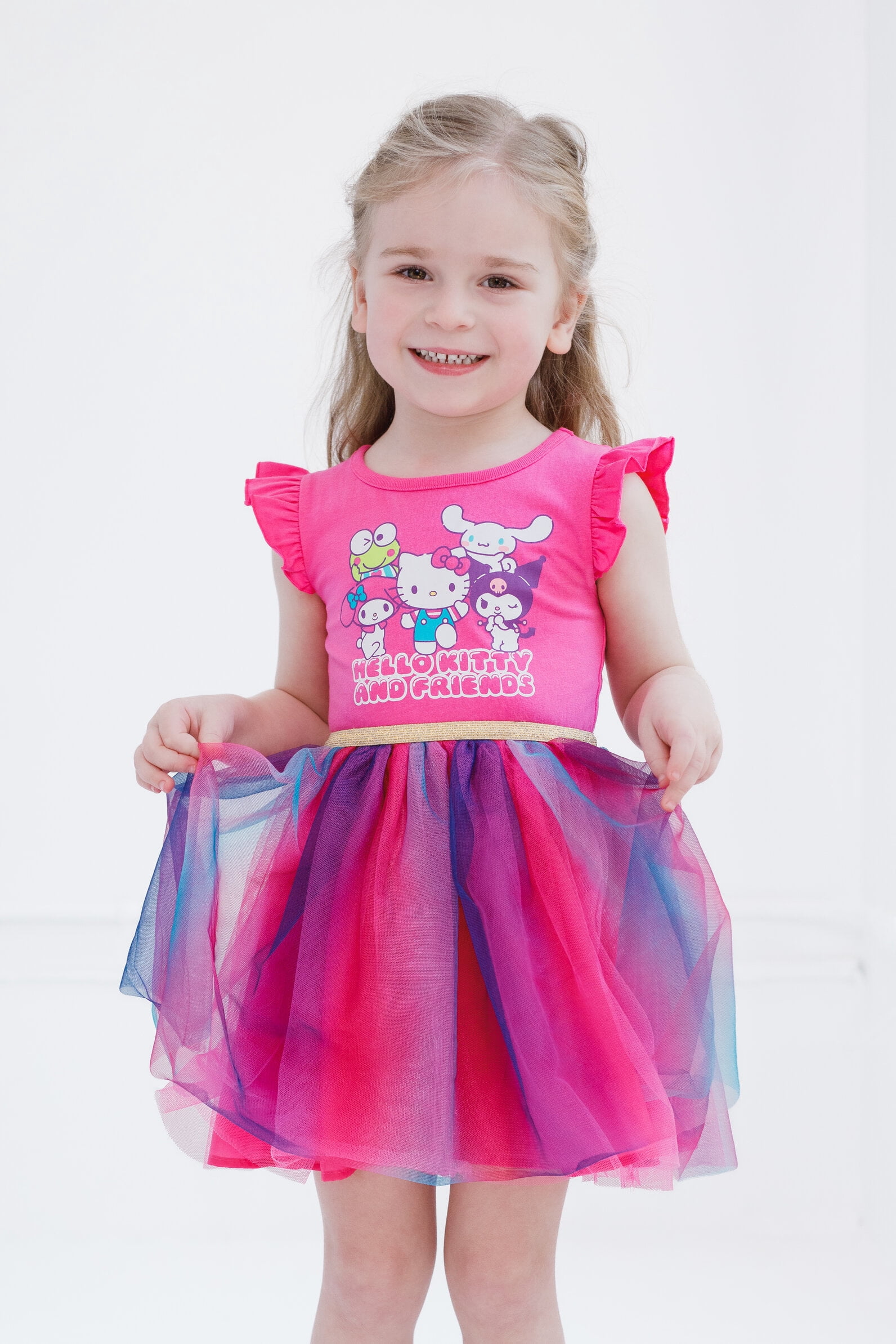 Hello Kitty Little Girls' Tutu Dress Hello Kitty Rainbow