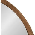 thumbnail image 6 of Kate and Laurel Hutton Round Decorative Modern Wood Frame Wall Mirror, 22 Inch Diameter, Natural Rustic, 6 of 6