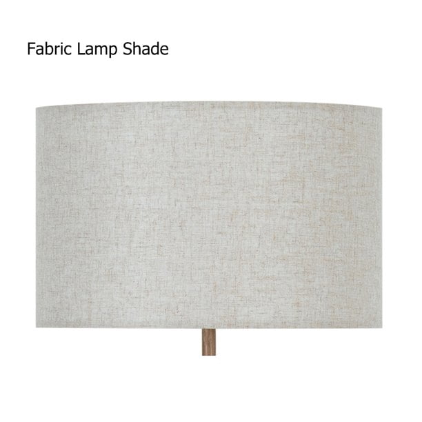 Rosen Garden Floor Lamp with Tripod Legs and Drum Shape Shade for Modern Living Room in Brown Beige Color