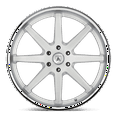 thumbnail image 2 of Asanti Black Aluminum Rim ABL-32 KAISER 22X9.5in Brushed Silver Chrome Lip Finish, ABL32-22962430, 2 of 2