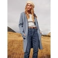 thumbnail image 3 of ANRABESS Cardigan en Tricot à devant Ouvert pour Femmes, Manches Longues, Col à Revers, Décontracté, Uni, Élégant, Veste Chandail, 3 of 7