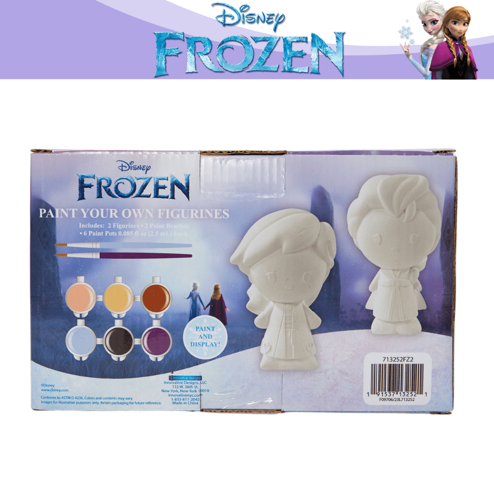 Disney Frozen Elsa Anna Figurines DIY Paint Set Arts and Crafts for Kids Age 6+