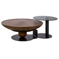 thumbnail image 1 of Mesa de Centro Kessa Muebles Inox Nogal 70 x 38 x 70 cm, 1 of 1
