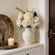 thumbnail image 2 of Yhmxh Flores artificiales de rosas e hortensias, ramo de seda con tallos, tallos de flores RFaux para bodas, fiestas, arreglos florales, decoración de mesas y centros de mesa para el hogar., 2 of 6