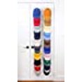 thumbnail image 3 of Cap Rack FAV | Hat Racks | Hold up to 40 caps | Over Door Organizer | Baseball Hat Organizer | Over Door Hanger | Fitted & Adjustable Caps & Visors | Door Slam Proof | 2 Straps | 20 Adj. Hooks | White, 3 of 10