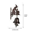thumbnail image 4 of Xuniizn Halloween Doorbell Witch Decor, 3D Witch Bells Decoration, Metal Door Bell for Halloween Decor, Spooky Festive Accent for Porch & Indoor, Halloween Decorations for Home, 4 of 6