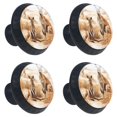 thumbnail image 2 of 4 Pcs Kangaroo Knobs for Kitchen Cabinet Cupboard Dresser Bookcase Drawer Pulls Handles Round Home Decor, 2 of 8