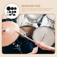 thumbnail image 6 of 1 Set Durable Black Drum Mute Pads Drum Silencers Premium Drum Dampeners, 6 of 6