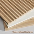thumbnail image 3 of Mesita de noche TROJM estriada, juego de 2 unidades con superficie de mármol sintético y madera de r, 3 of 7
