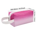 thumbnail image 3 of Bolsa de cosméticos con gradiente, bolsa cosmética con cremallera impermeable de cuero PU de gran capacidad, 3 of 6