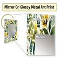 thumbnail image 3 of Designart "Ferns In Lush Green And Yellow" Floral Wall Mirror, Printed Green Wall Mirror, Traditional Bathroom Wall Mirror, Decorative Floral Mirror - 30x40 Inch, 3 of 5
