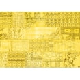 thumbnail image 1 of Ahgly Company Indoor Rectangle Patchwork Yellow Transitional Area Rugs, 2' x 4', 1 of 4