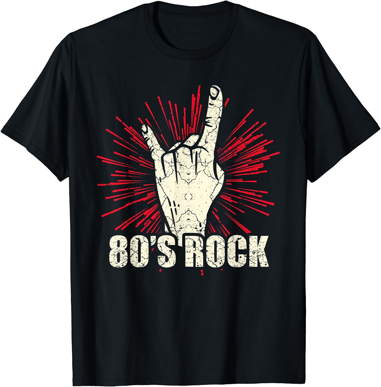 80s Rock and Roll Vintage Music Guitar Band T-Shirt - Walmart.com