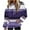 Purple, variant on SwiftWear Women's Striped Fleece Drop-Shoulder Hoodie - Casual Pullover Soft Plush Loungewear with Pocket for Fall Winter Khaki