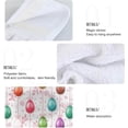 thumbnail image 5 of SKYSONIC Happy Easter Color Eggs Hanging Hand Towels with Hanging Loop, Hand Towels Soft Thick Dish Cloth Hand Towels for Kitchen Bathroom, with Hanging Loop, 12"x17", 5 of 6