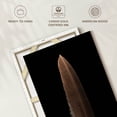 thumbnail image 6 of Elephant Stock Eagle's Brown Feather Wall Art - Vertical Canvas Wall Art - Living Room Wall Decor - Decor Elements Canvas - Black And Brown Decor - 34" x 51", 6 of 8