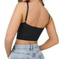thumbnail image 2 of Aayomet Bralettes for Women Plus Size FluoroscopySlim Fit Leaky Back Strap Comfortable Bra (Black, L), 2 of 5