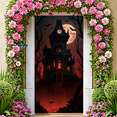 thumbnail image 6 of Gothic Haunted Castle Banner Full Moon Spooky House Halloween Decor for Haunted House Party Halloween Event Spooky Celebration, 6 of 9