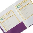 thumbnail image 4 of Pen+Gear Letter Size 3-Prong Paper Folder, Purple, 4 of 5