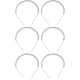 thumbnail image 5 of 6 piezas unisex de metal ondulado negro con dientes, peine para el pelo para niñas y hombres, diadema, accesorio para el cabello, 5 of 6