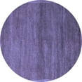 thumbnail image 1 of Ahgly Company Machine Washable Indoor Round Abstract Blue Modern Area Rugs, 7' Round, 1 of 4