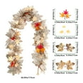 thumbnail image 3 of EUDIDV Thanksgiving Home Decor Halloween Thanksgiving Decorations Artificial Leaf Garland Rattan Hanging Fall Maple Leaf Garland Indoor Home Christmas Party Wall Mantel Decoration Festive Supplies, 3 of 6