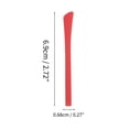 thumbnail image 4 of Unique Bargains 5 Pair Eyeglass Temple Tips Flat Head Square Hole Pattern Anti-slip Ear Hooks 2.72"x0.27" Red, 4 of 5
