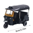 thumbnail image 2 of Education Retro Three Wheeled Taxi Alloy Model Cake Topper Display for Kids and Collectors, 2 of 5