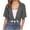 Dark Gray women's v neck crop top a1, variant on Women's V Neck Short Sleeve Crop Top Knot Front Casual Blouse Cute Summer Tee Shirts Vacation Fashion Clothes, Wine M
