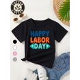 thumbnail image 1 of Kids' Happy Labor T-Shirt - Boys & Girls 100% Cotton Tee, Soft Everyday Shirt for School, Playdates, Family Outings - Machine Washable Birthday or Holiday Gift Idea, School Outfit, 1 of 6
