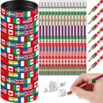 thumbnail image 1 of Lápices y pulseras Ctosree World Flags x60 con goma de borrar, 1 of 6