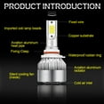 thumbnail image 4 of For Jeep Cherokee 2014-2015 9012 LED Headlight Bulb Kit 6000K White High/Low Beam, 4 of 9