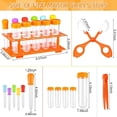 thumbnail image 3 of Kids Learning Education Fine Motor Skill Toys Primary Science Jumbo Test Tubes with Stand Dropper Funnel Measure Spoon Children, 3 of 5