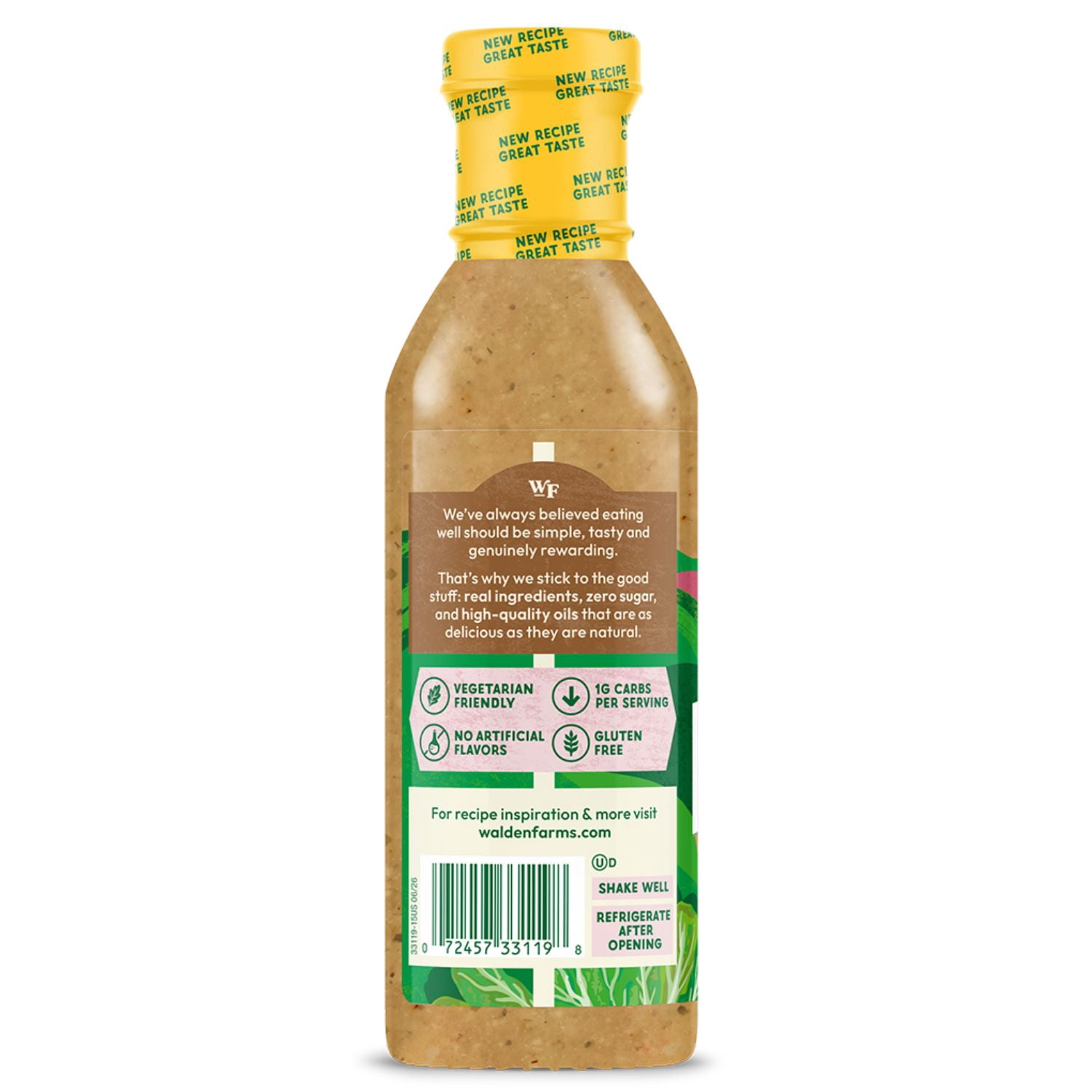 (3 pack) Walden Farms Chipotle Ranch Dressing, 12 oz. Bottle