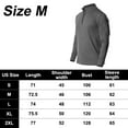thumbnail image 2 of Camisas deportivas activas de secado rápido para hombre, sudadera para correr de manga larga con cremallera de un cuarto, sudadera para exteriores (gris claro), 2 of 5