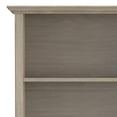 thumbnail image 5 of Simpli Home Amherst 30 inch Wide Solid Wood Transitional 5 Shelf Bookcase in Distressed Grey, 5 of 11