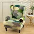 thumbnail image 6 of AIGIA Chair Covers Wingback Chair Slipcover 2-Piece Stretch Wing Chair Slipcovers Wingback Armchair Covers Slipcovers, 6 of 11