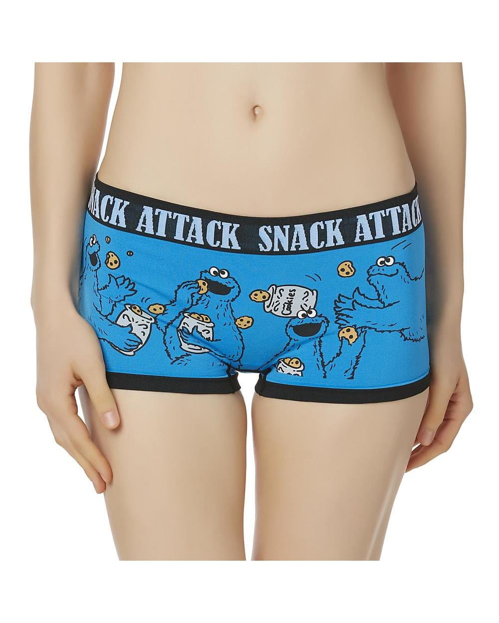 Sesame Street - Women's Seamless Boyshort Panties- Classic Cartoon