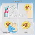 thumbnail image 6 of Sm:)e 4 Sheets 80PCS Sunflower Vase Today is a Good Day Summer Window Sticker, Glass Home Classroom Office Shop Display Decoration Reusable Party Supplies, 6 of 6