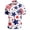 Red, variant on Men's 1776-2026 250 Anniversary USA Flag Hawaiian Shirt Patriotic Independence Day Short Sleeve Beach Button Up Shirt