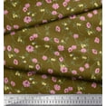 thumbnail image 2 of Soimoi Cotton Poplin Fabric Leaves & Floral Artistic Print Fabric by The Yard 56 Inch Wide, 2 of 3