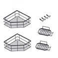 thumbnail image 1 of Cesta de ducha de acero inoxidable, estante de baño con soporte para jabón, 1 of 8