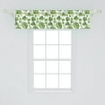thumbnail image 2 of Ambesonne Leaf Window Valance, Swirls Palm Banana Trees, 54" X 12", Pale Green, 2 of 3