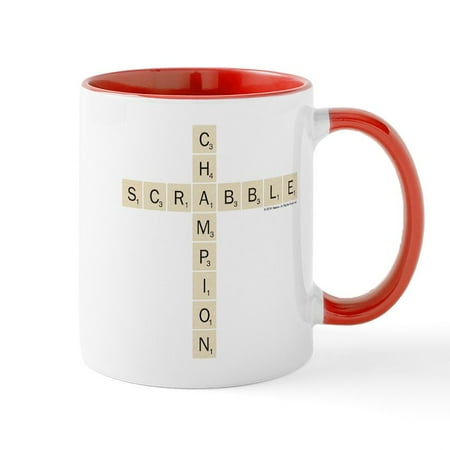 

CafePress - Scrabble Champion - 11 oz Ceramic Mug - Novelty Coffee Tea Cup